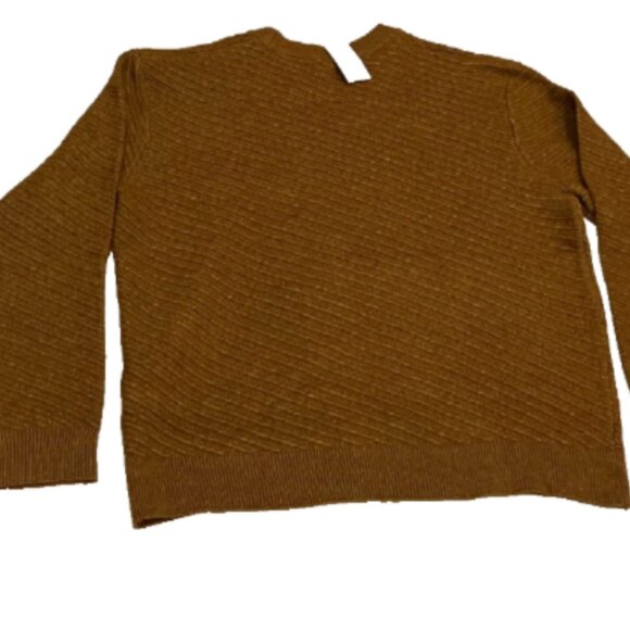 Mode of One Men's Relaxed-Fit Diagonal Texture Sweater French Vicuna XL - Picture 5 of 8